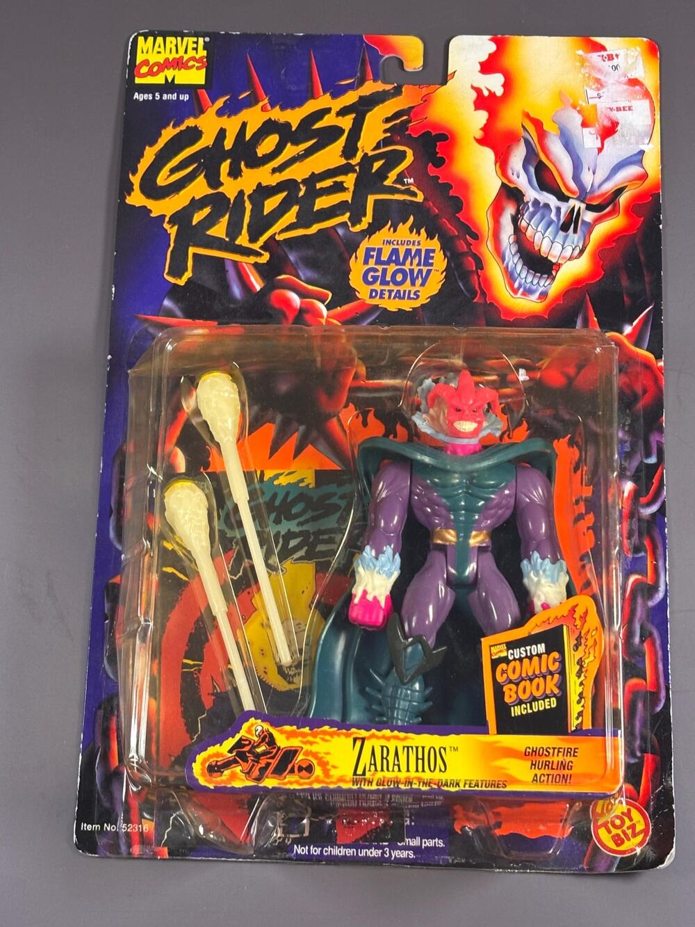 Vintage Ghost Rider Action Figure Zarathos Ghostfire Toybiz Marvel 1996 New
